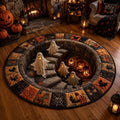 Ghost Stairway 3D Illusion Halloween Rug – 40×40cm