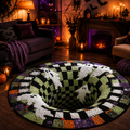 Ghost Vortex 3D Illusion Halloween Rug – 40×40cm