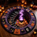 Witch’s Cauldron 3D Illusion Halloween Rug – 40×40cm