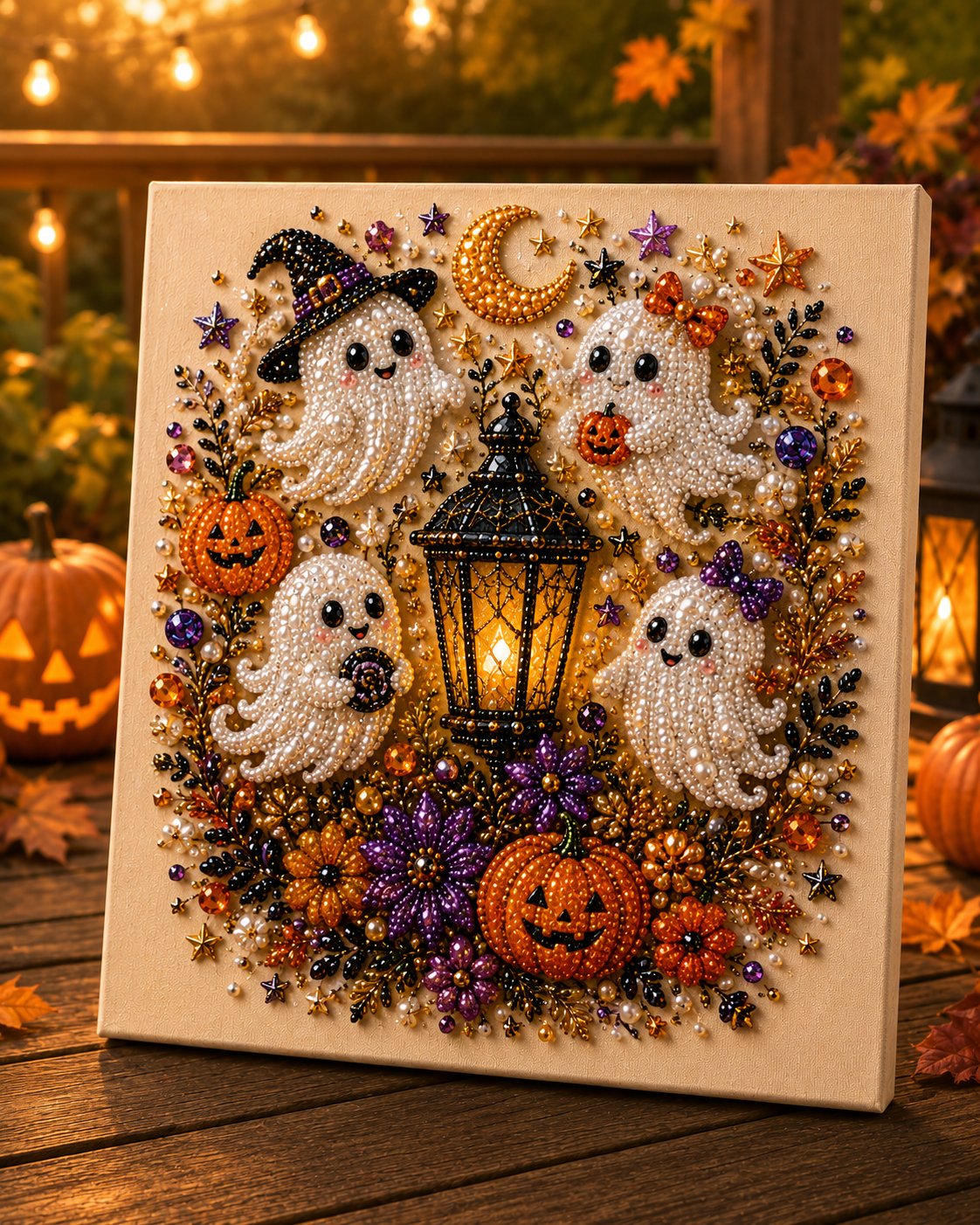 Complete Set – All 6 Styles Halloween pearl craft kit detail 4