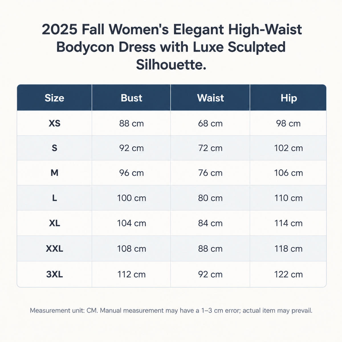 Mailshop Size Chart c122a586