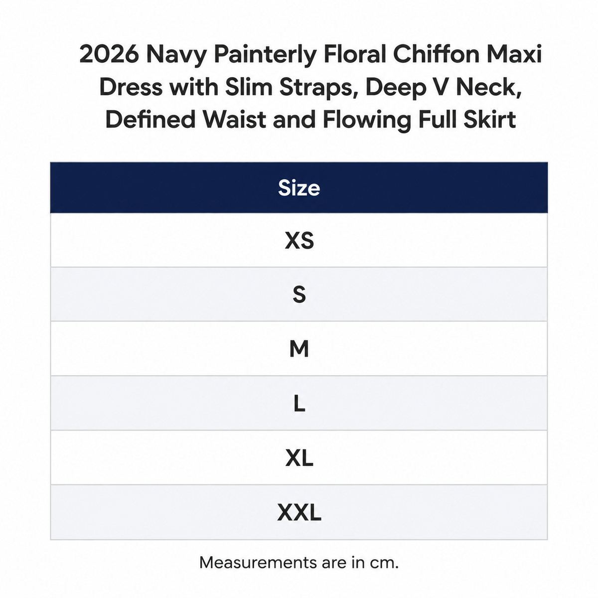 Mailshop Size Chart 4b7ec0c7