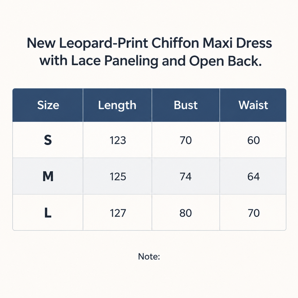 Mailshop Size Chart f48d7ef1