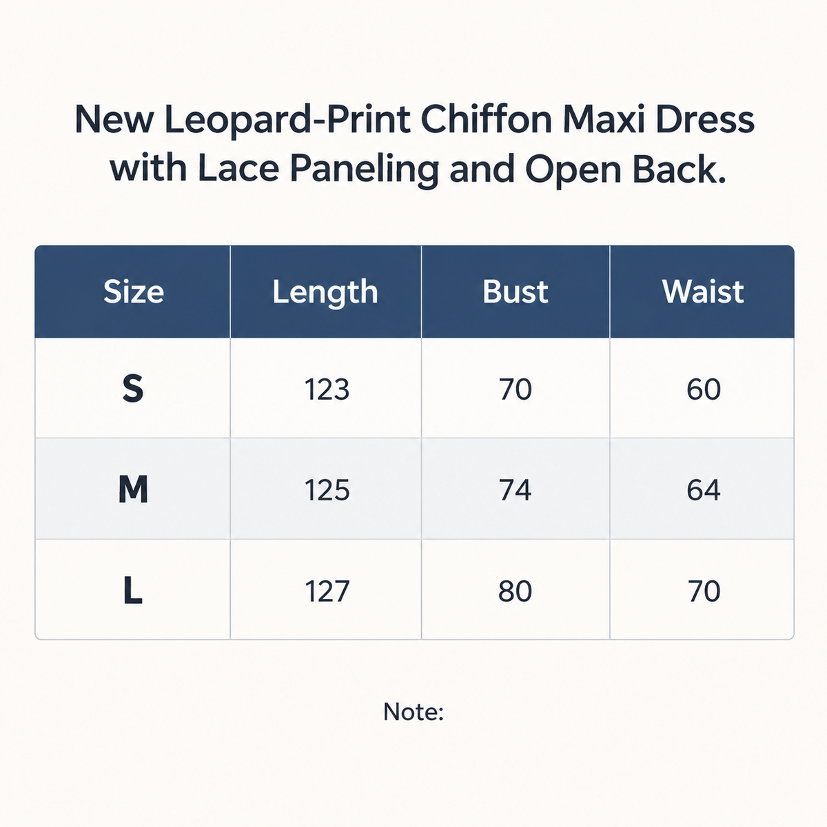 Mailshop Size Chart f48d7ef1